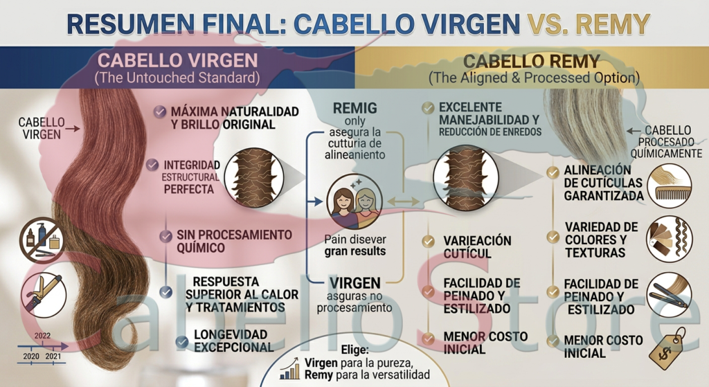 CabelloStore Virgen o Remy